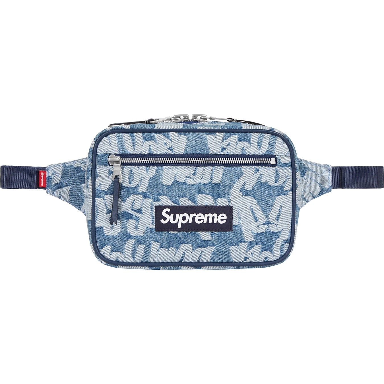 Fat Tip Jacquard Denim Waist Bag view 8